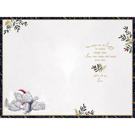 Special Fiance Bears Me to You Bear Handmade Christmas Card Extra Image 1